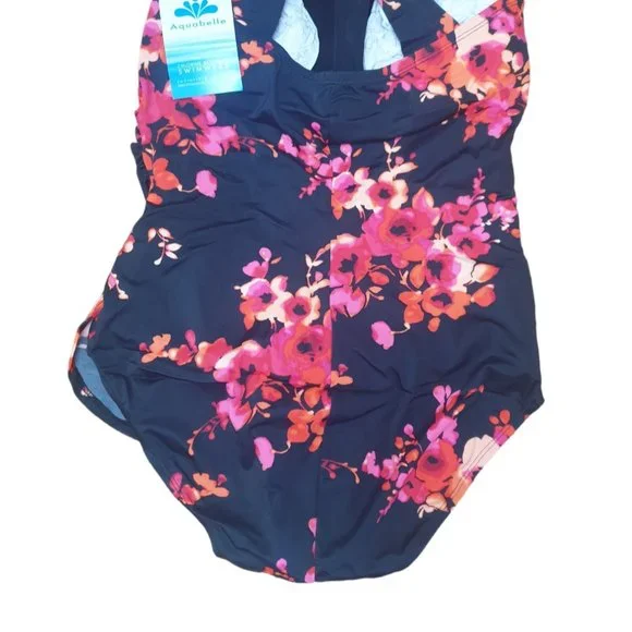 Swimsuits For All Sarong Poppies Srng Orange Poppies One Piece Swimsuit - Picture 4 of 4